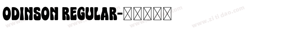 Odinson Regular字体转换